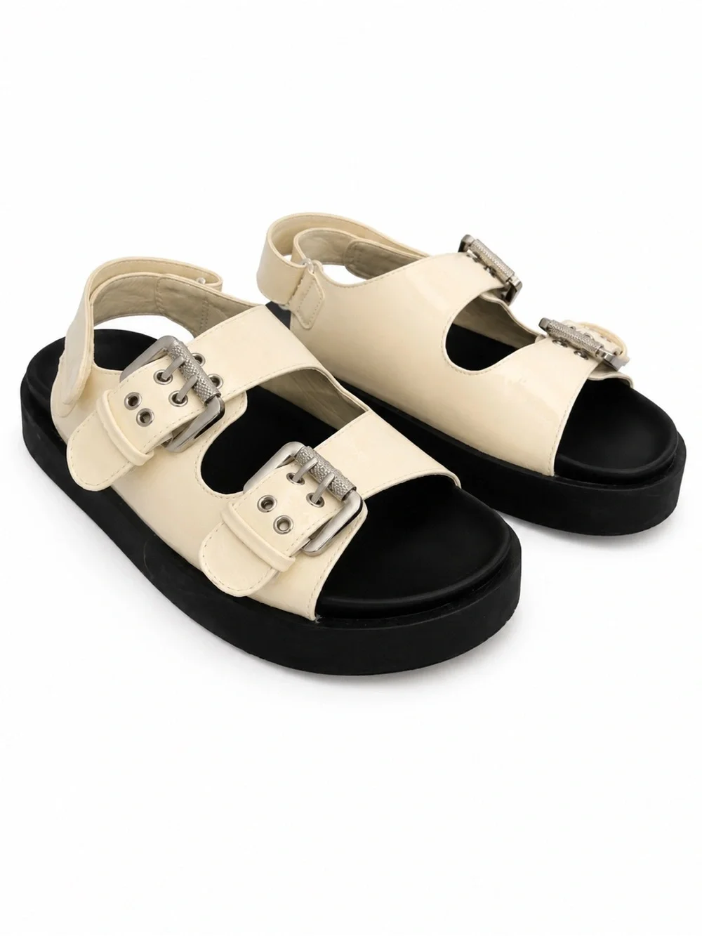 New Cream Ivory Platform Sandals Size 7 Comfortable